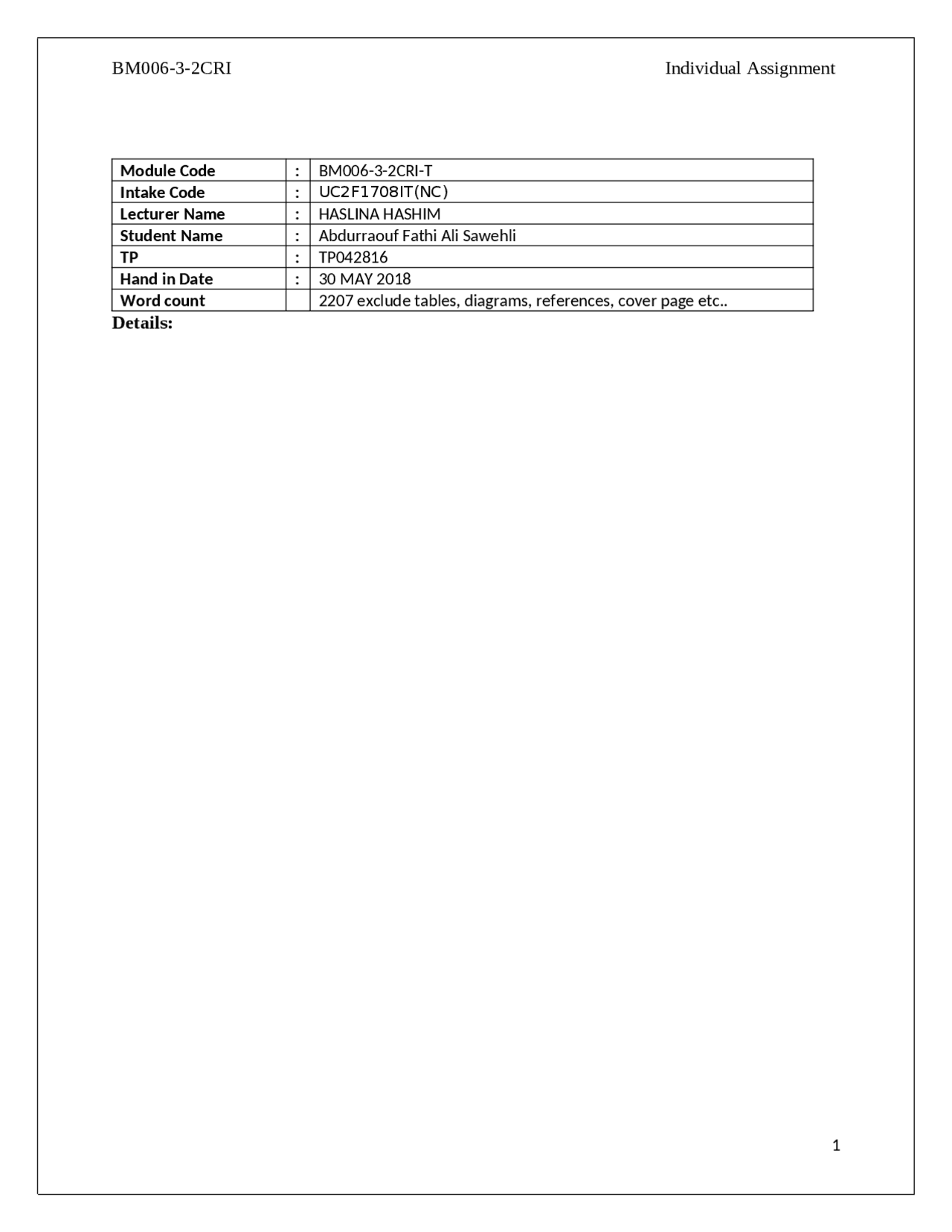 Innovative Assignment CREATIVITY AND INNOVATION | Assignments Creative writing | Docsity