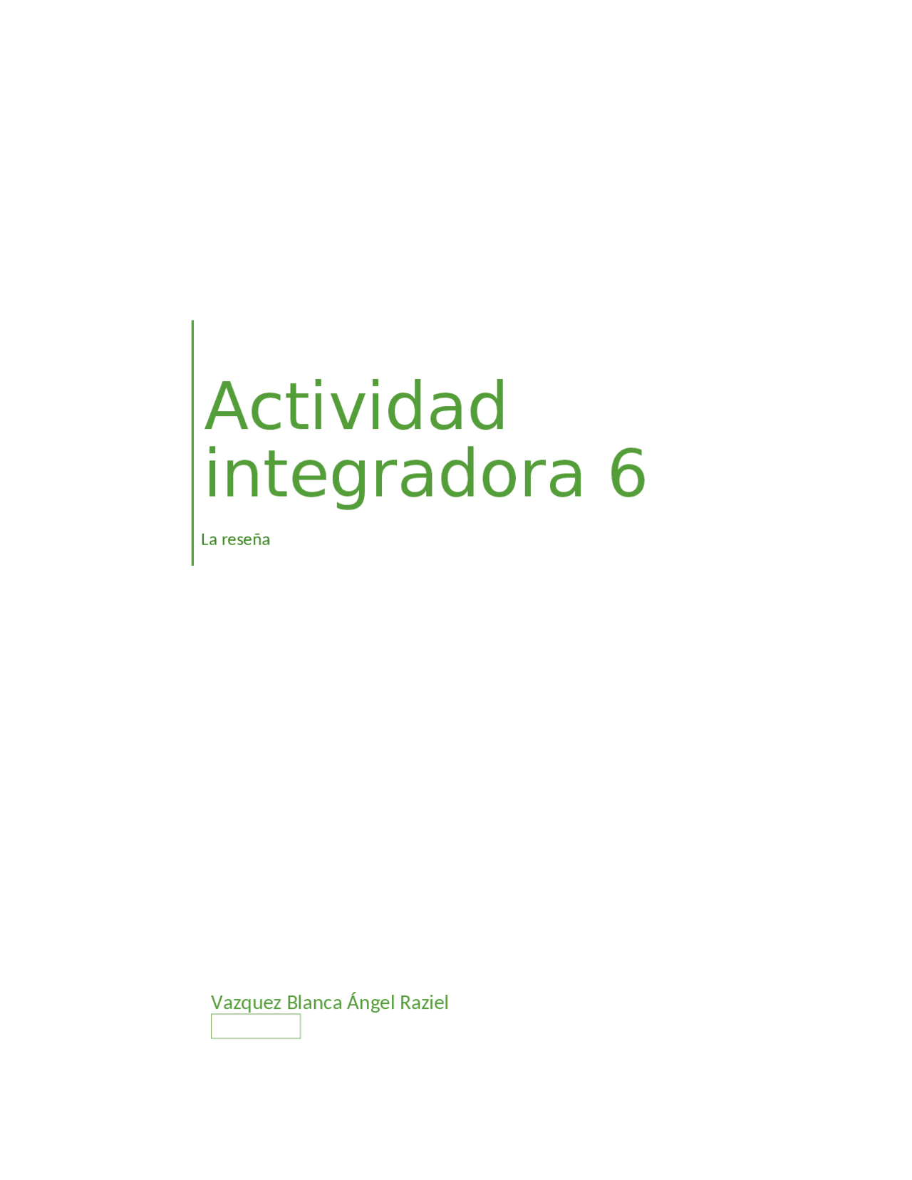 Actividad integradora 6, modulo 2 - Docsity