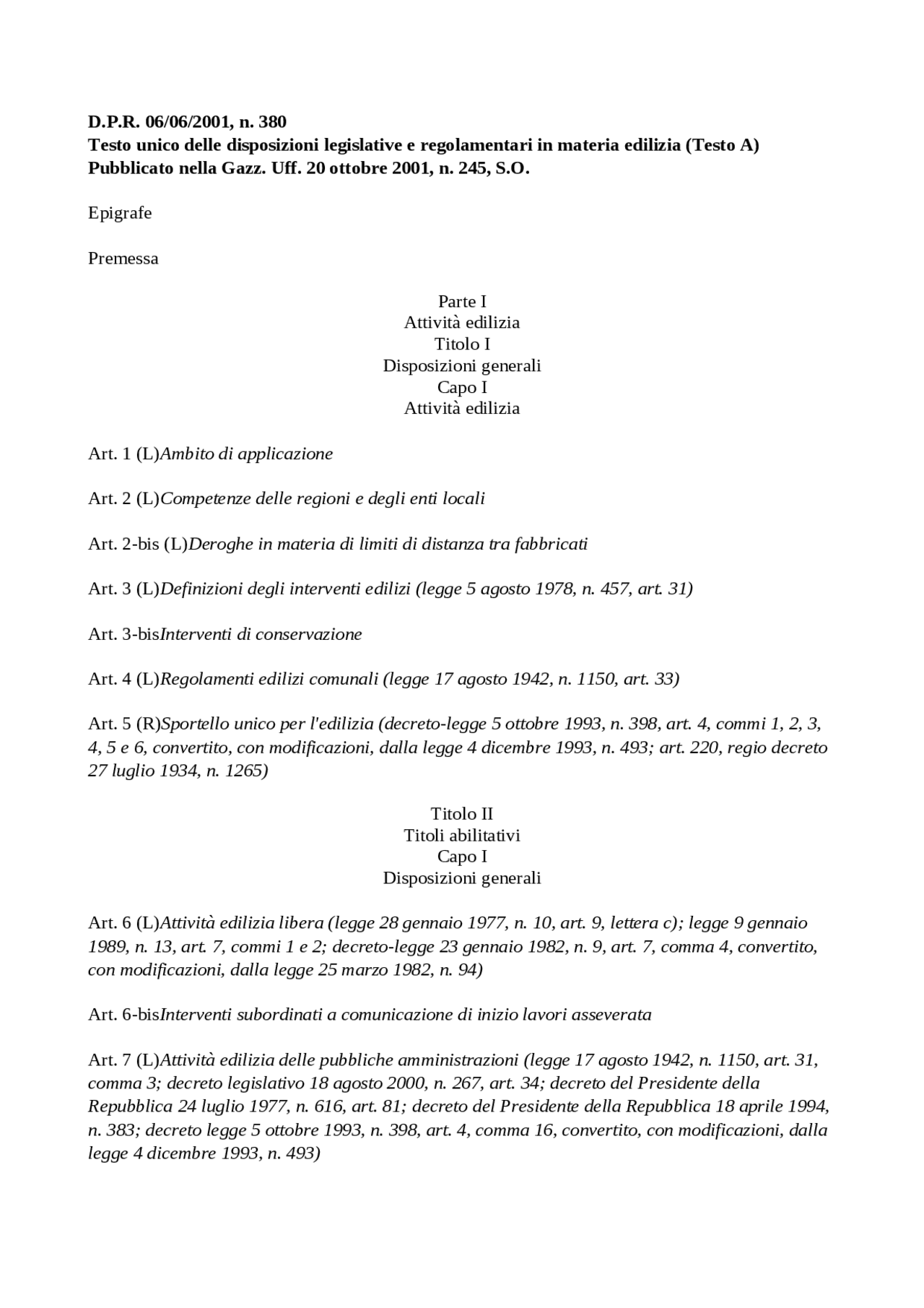 dpr-380-2001-edilizia-docsity