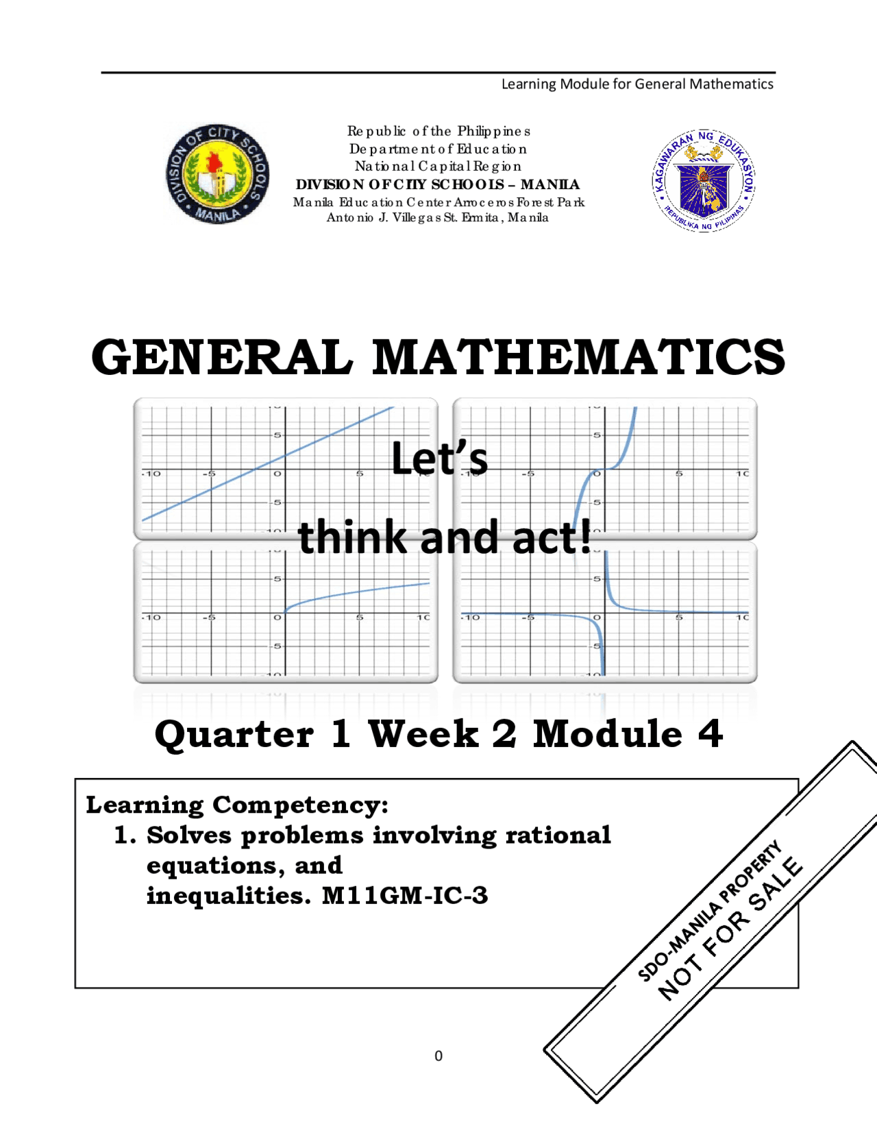 GENMATH module 2-5 and 7 worksheet in general mathematics - Docsity