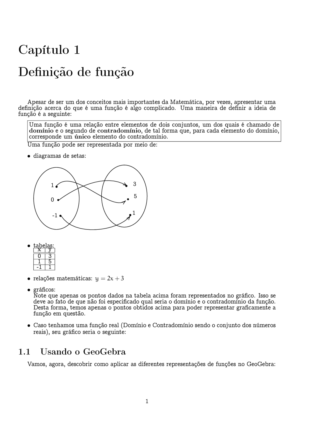 Definição de função com o geogebra - Docsity