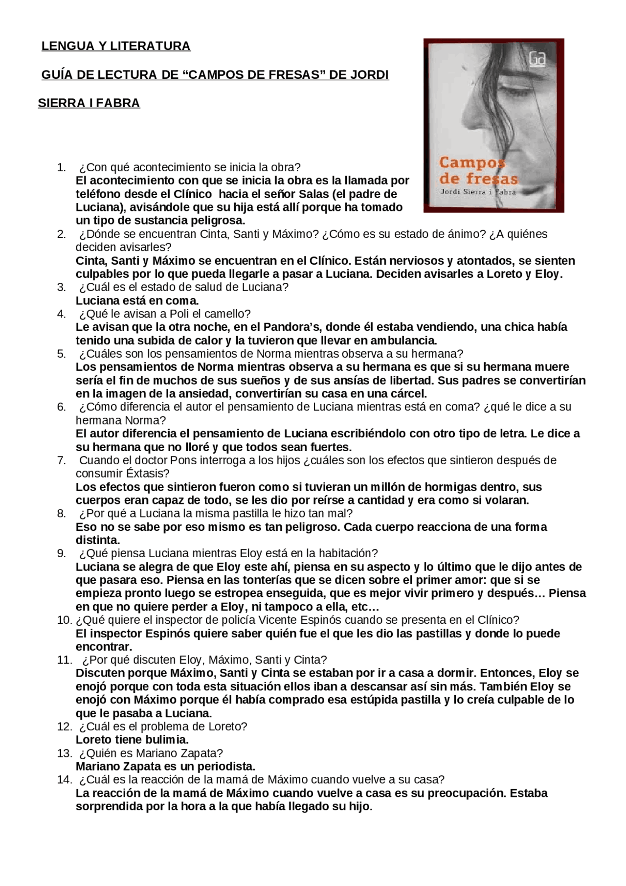 Evaluación del libro campos de fresas Exámenes de Lengua y Literatura Docsity Evaluación del libro campos de fresas Exámenes de Lengua y Literatura Docsity