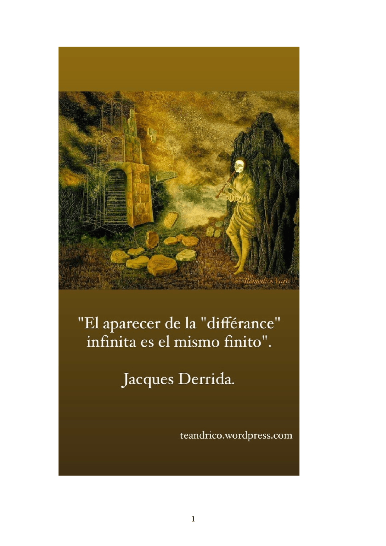 Derrida Jacques - La différance | Apuntes de Filosofía | Docsity