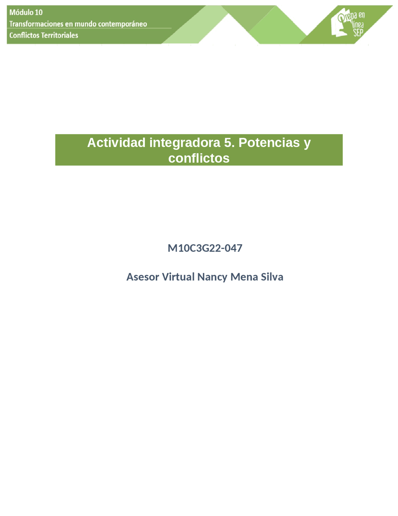 Actividad Integradora 5 Docsity