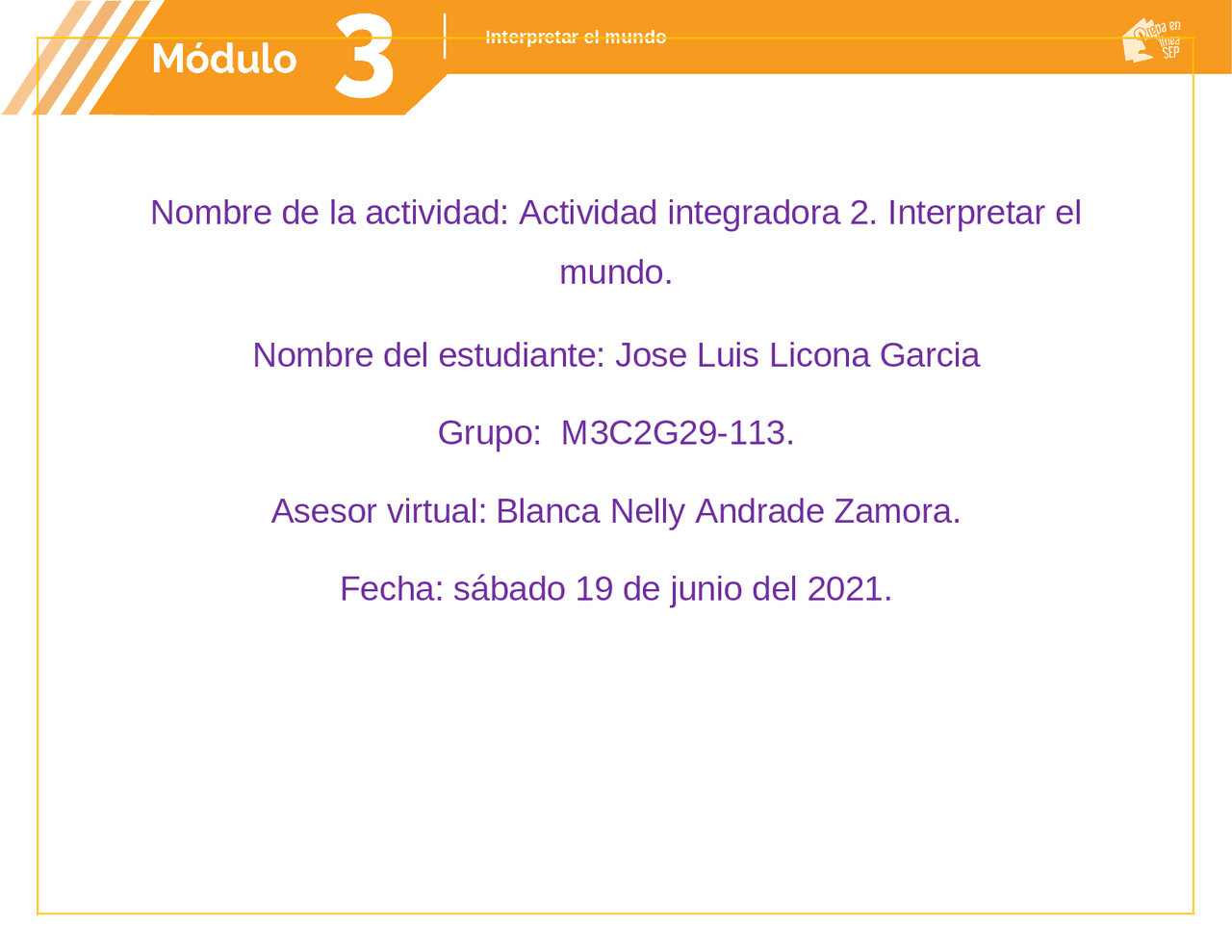 Test Prepa Abierta Modulo 3