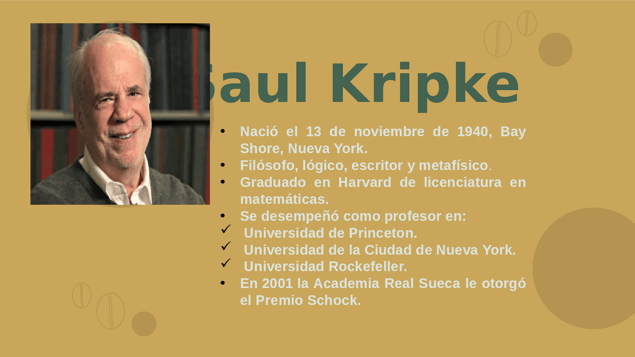 Saul Kripke Lecture Calendar 2025