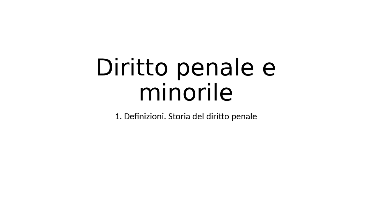 Storia del Diritto riassunto - Docsity