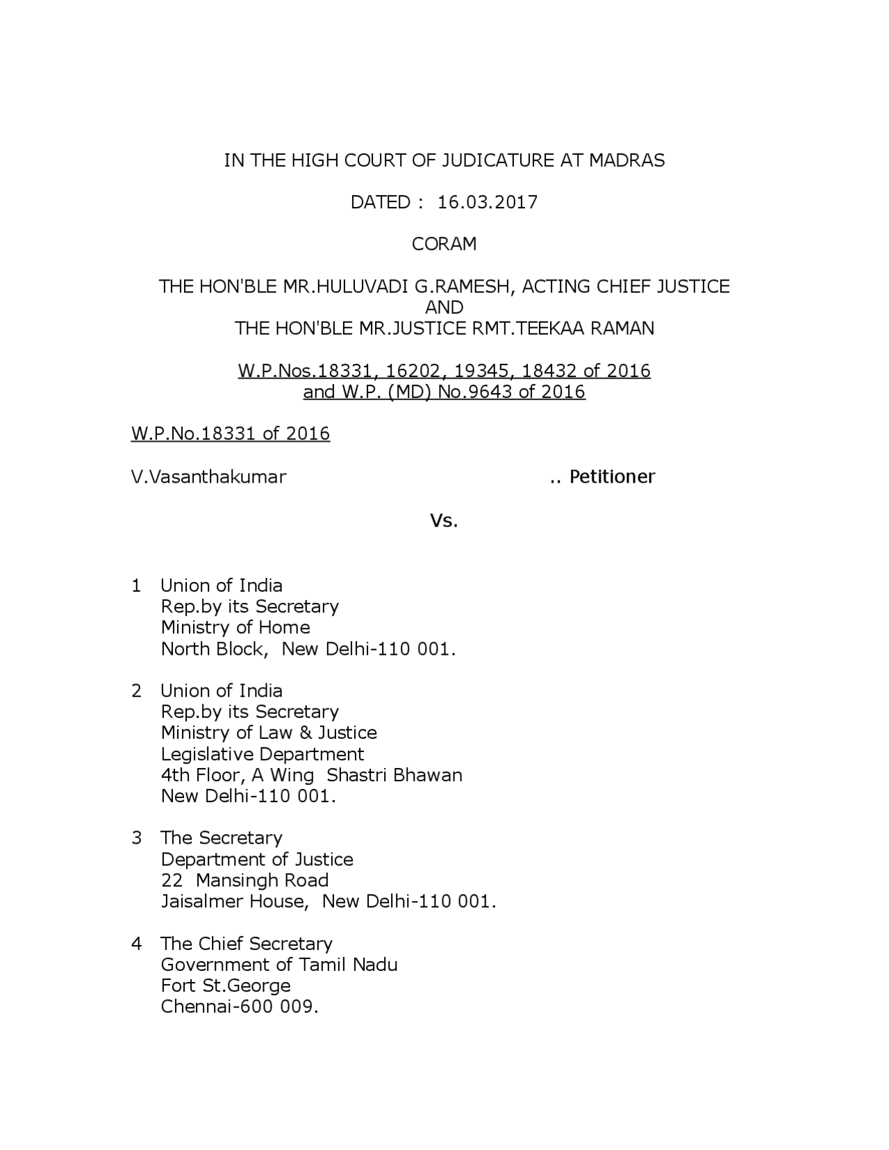 High court judgment on advocates appointment - Docsity