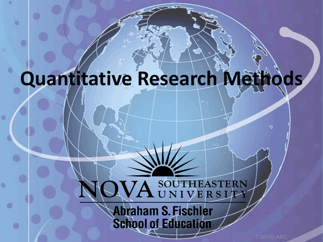 Quantitative Research Methods Course Quantitative Research Methods - Docsity