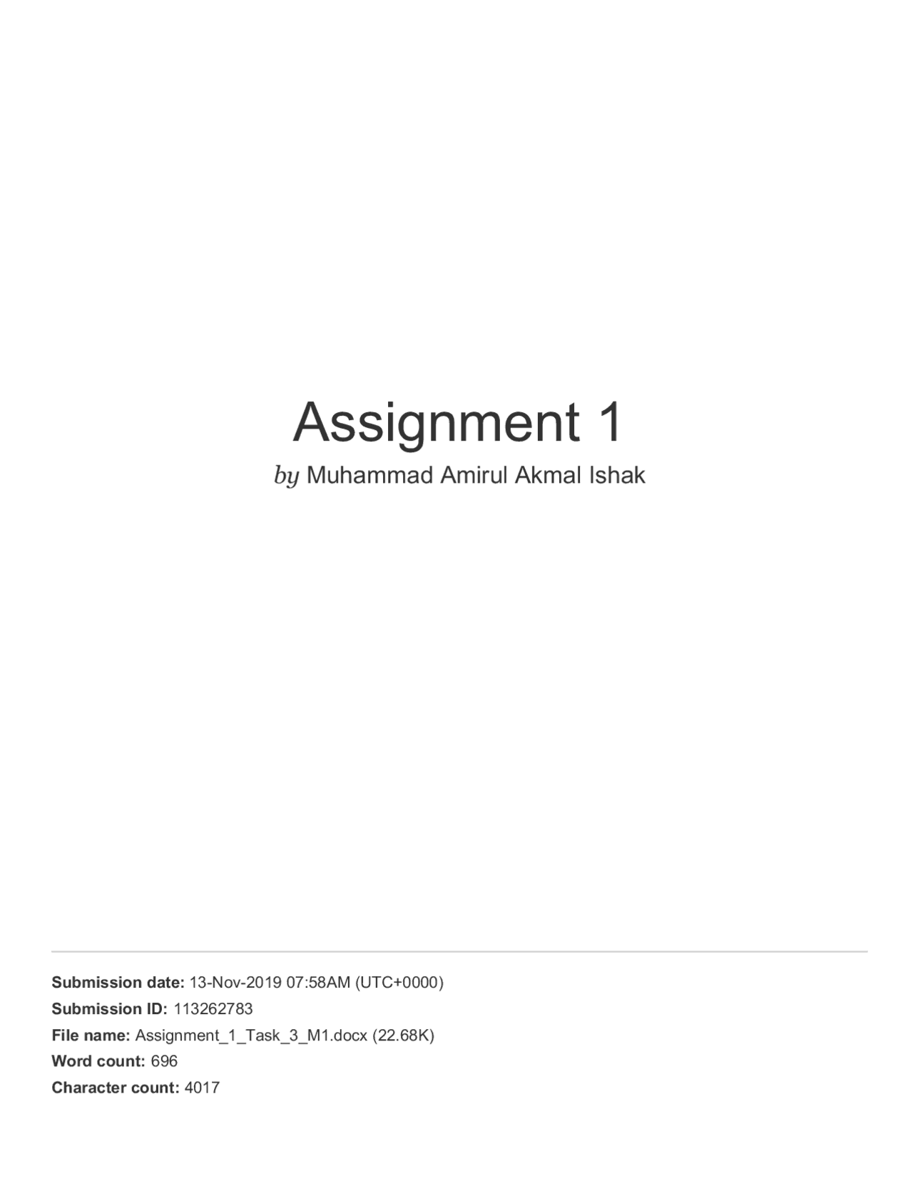 Assignment 1 Task 1 full all the points in here - Docsity