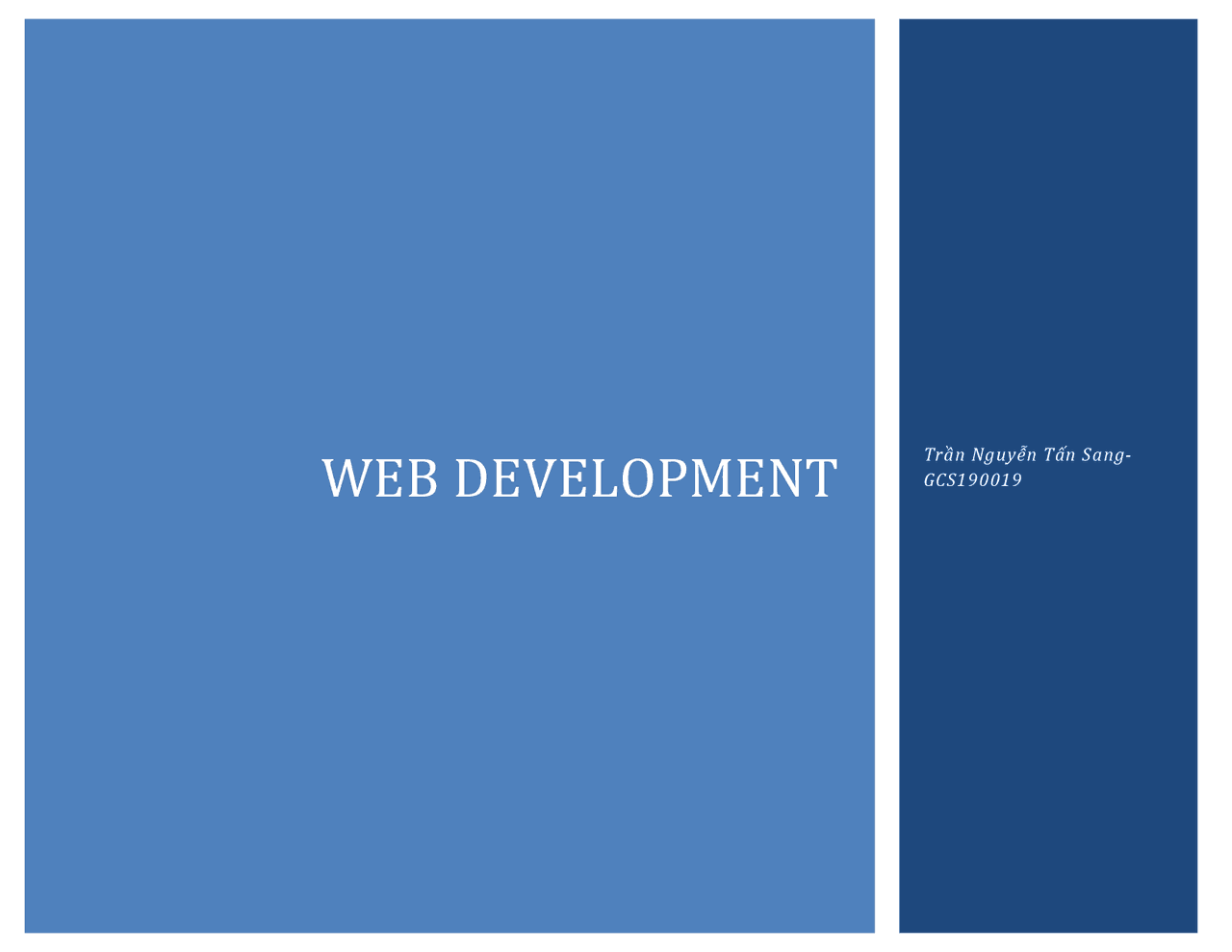 Web Design & Development | Assignments Web Design and Development | Docsity