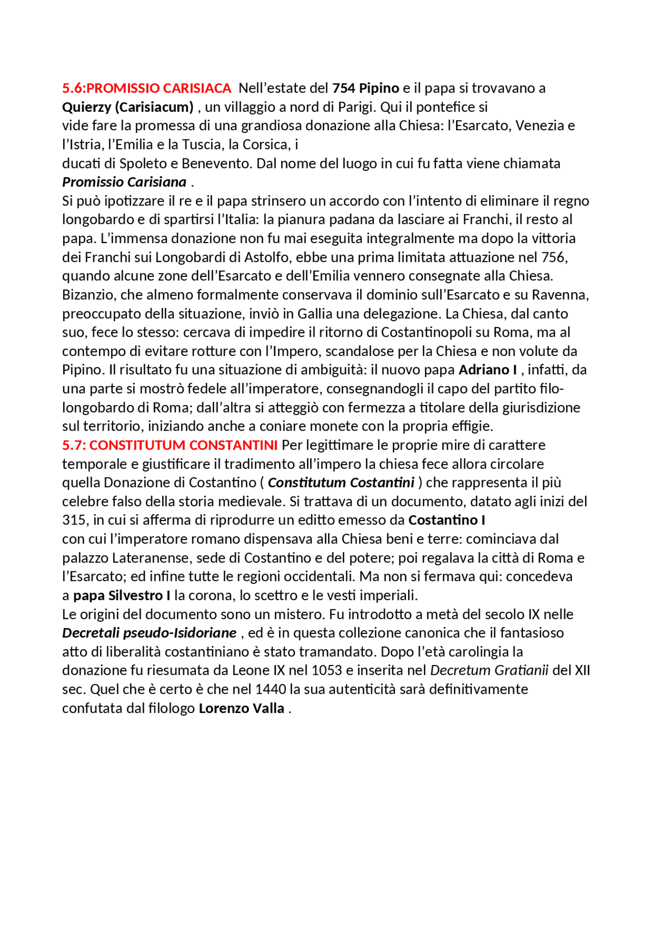 lorenzo valla donazione di costantino