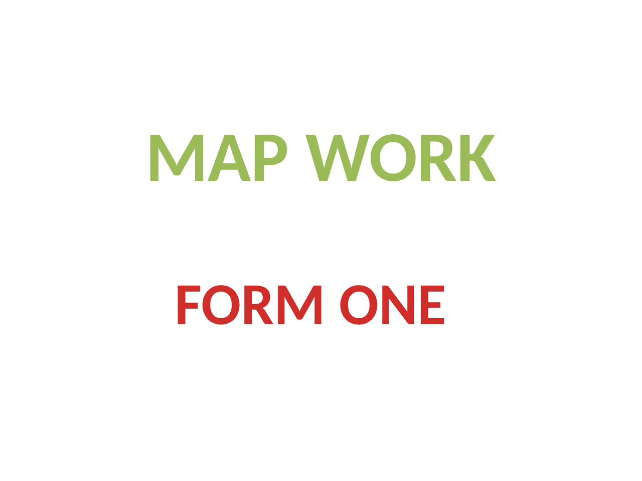 Maps and Mapwork guide for secondary schools. | Study Guides, Projects ...