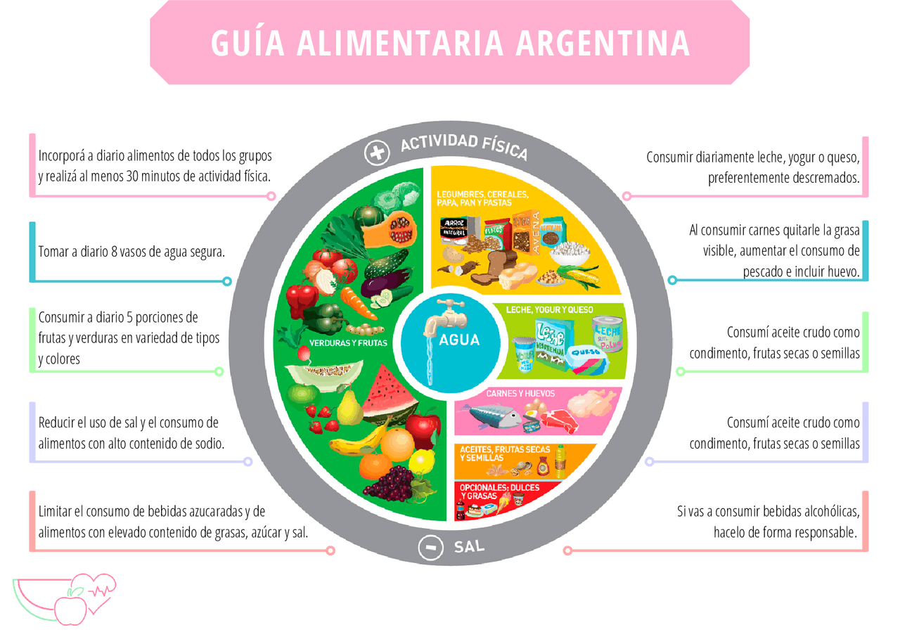 Guias De Alimentacion Saludable Para La Poblacion Argentina