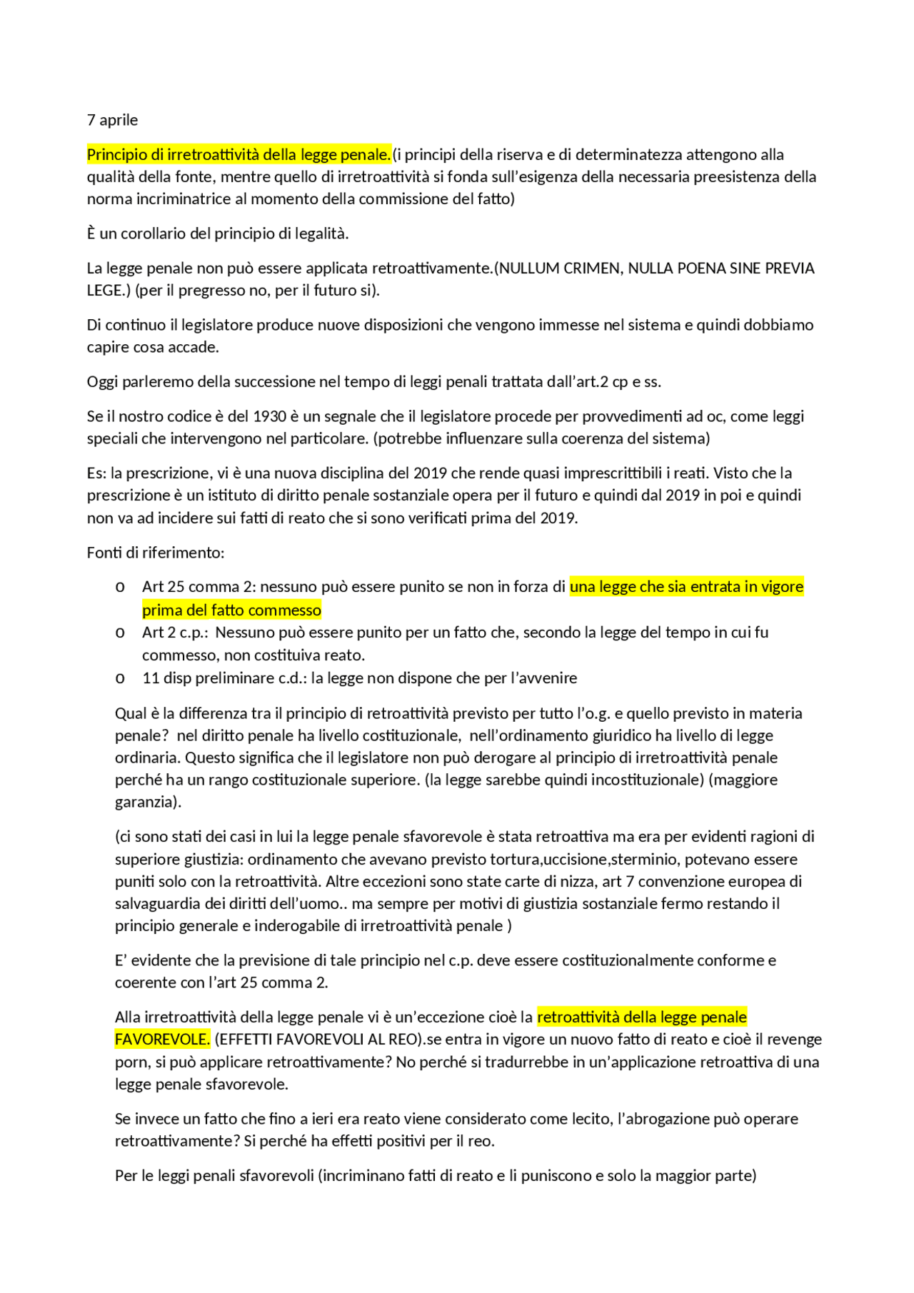 Principio di irretroattività della legge penale Docsity Principio di irretroattività della legge penale Docsity