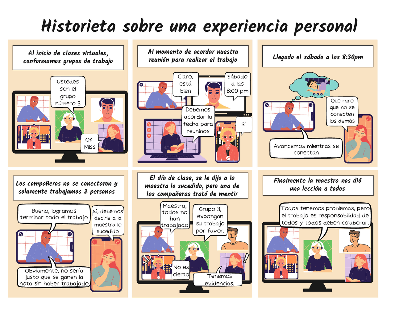 Historieta sobre Conflicto grupal - Docsity