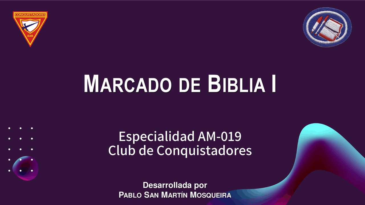 Especialidad Marcado de Biblia - Club de Conquistadores | Diapositivas