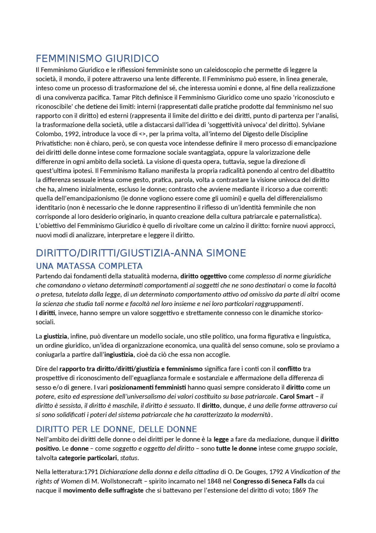 Femminismo giuridico teorie e problemi simone, boiano, condello