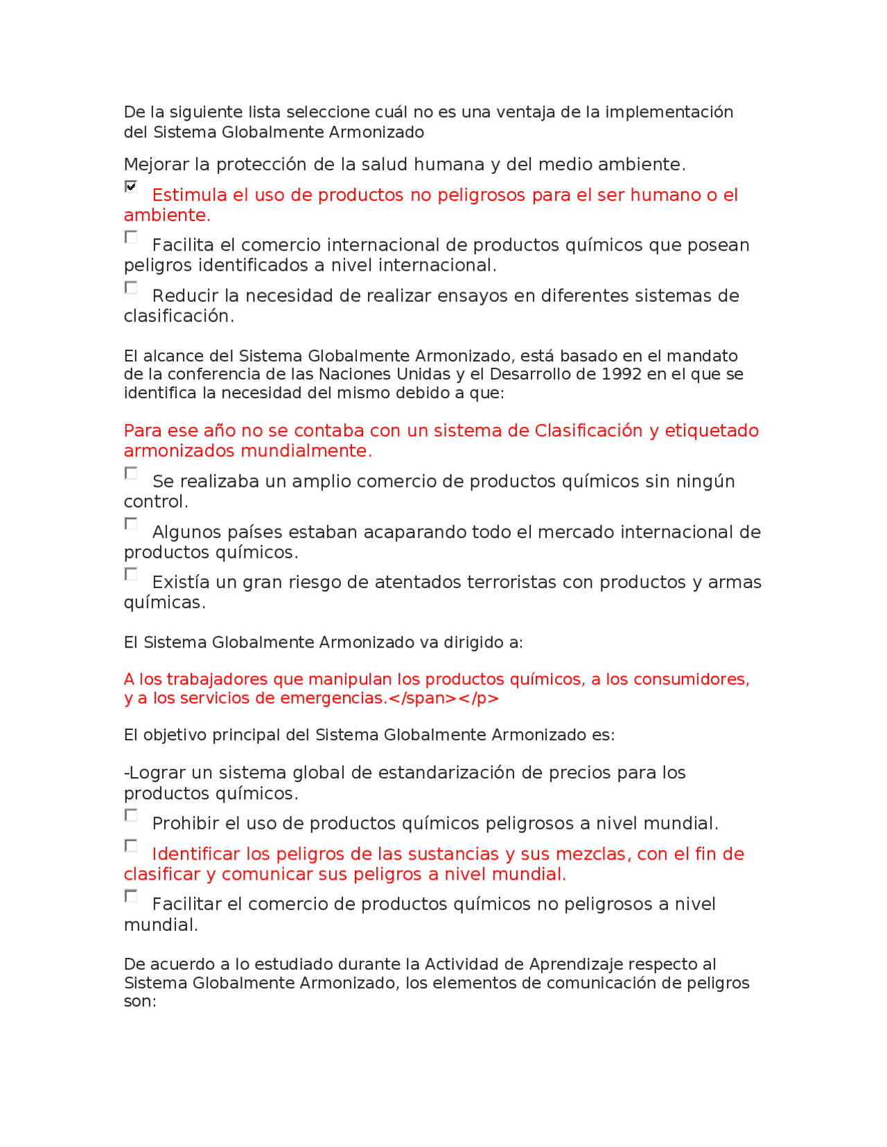 EVIDENCIA 1: PRUEBA DE CONOCIMIENTO AA2 | Exámenes de Química | Docsity