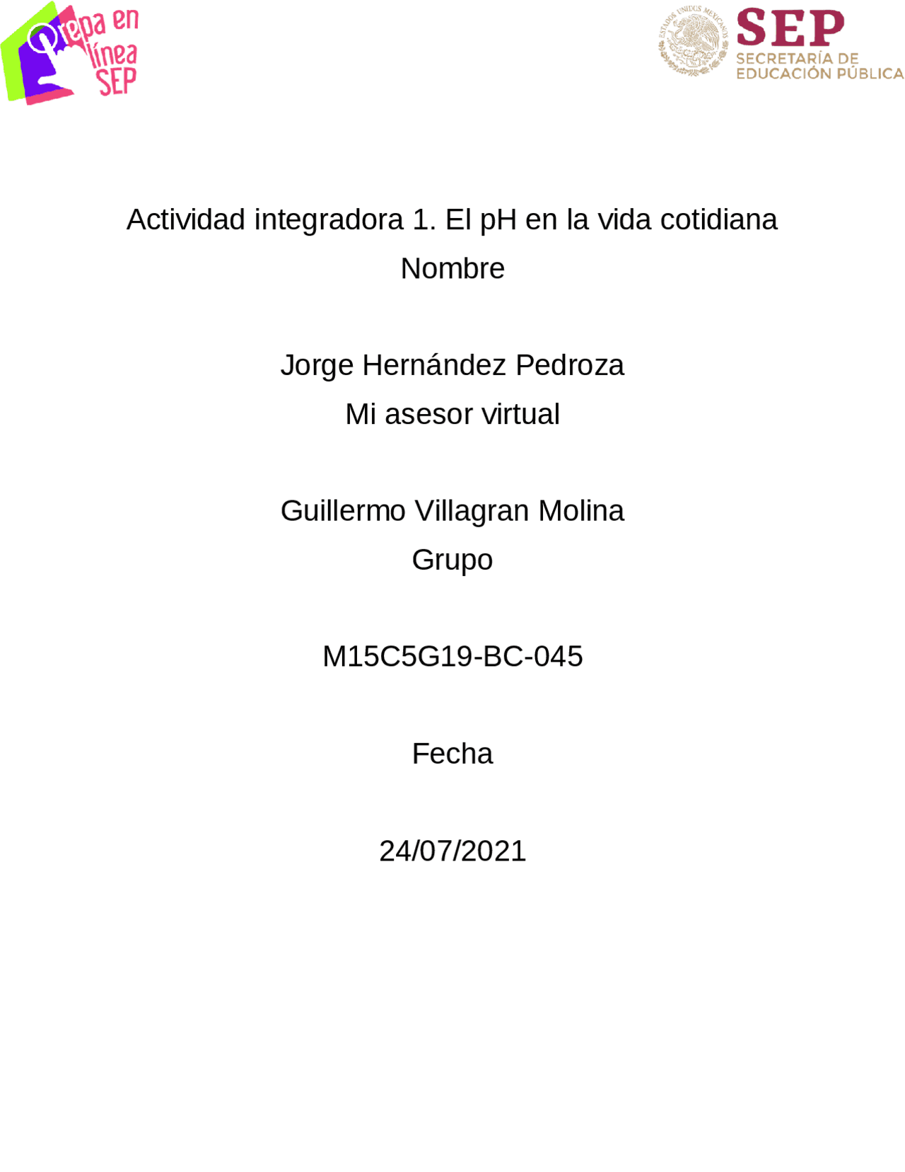 Modulo 15 Semana Dos Actividad 3 Docsity