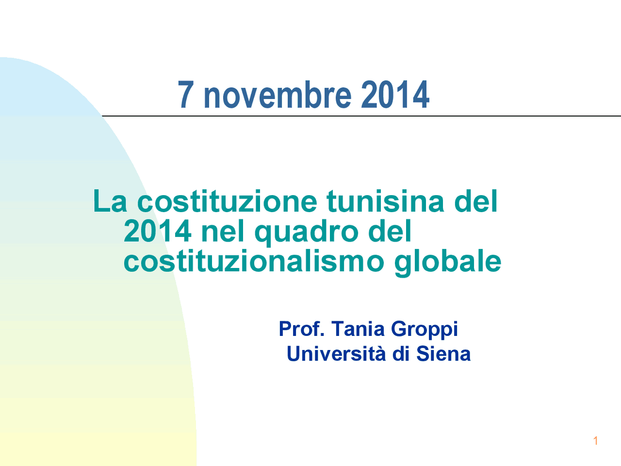Costituzione tunisina del 2014 Docsity