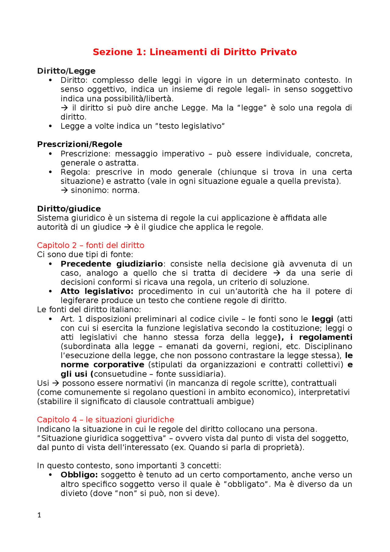 Appunti per test d'ammissione Cattolica Docsity