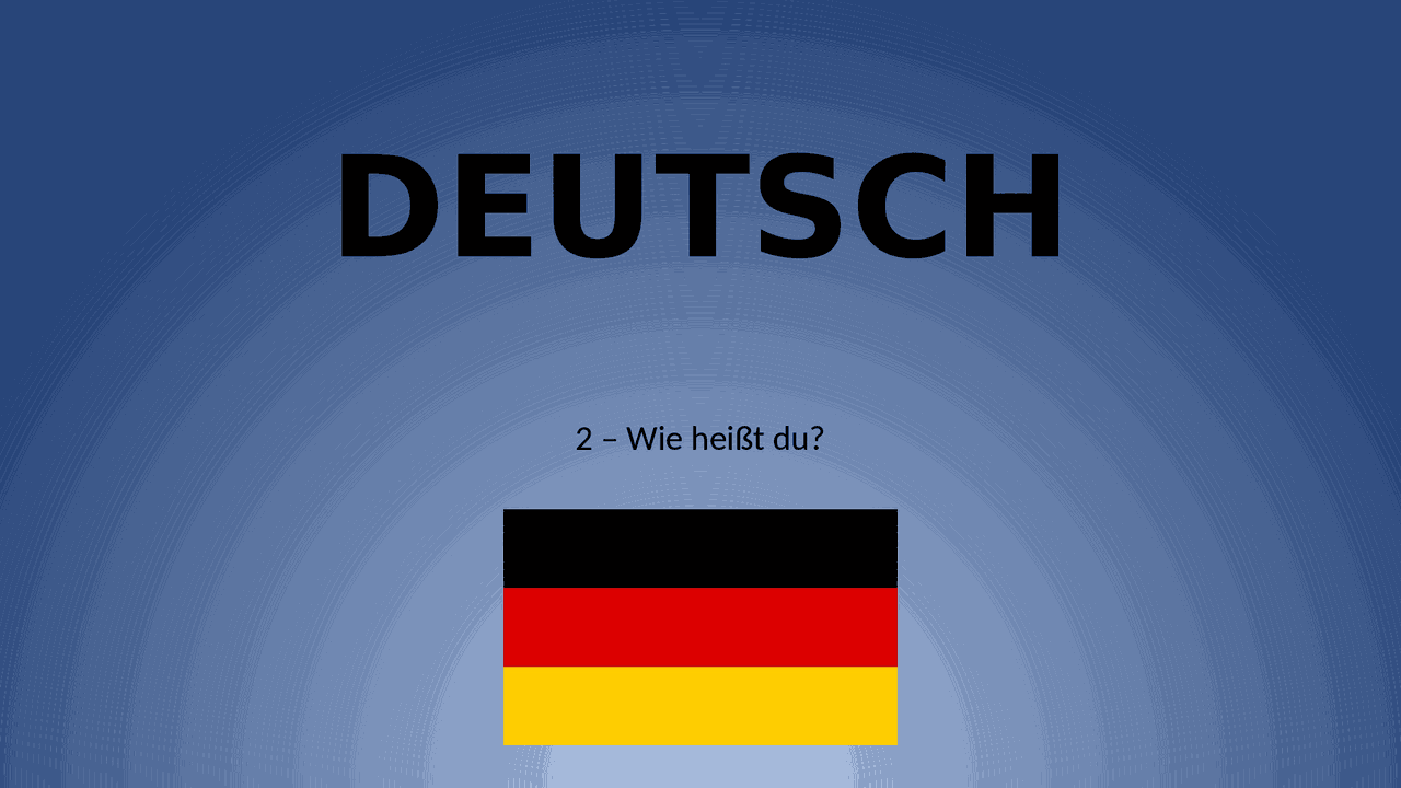 Wie heißt du? - Come ti chiami? - Docsity