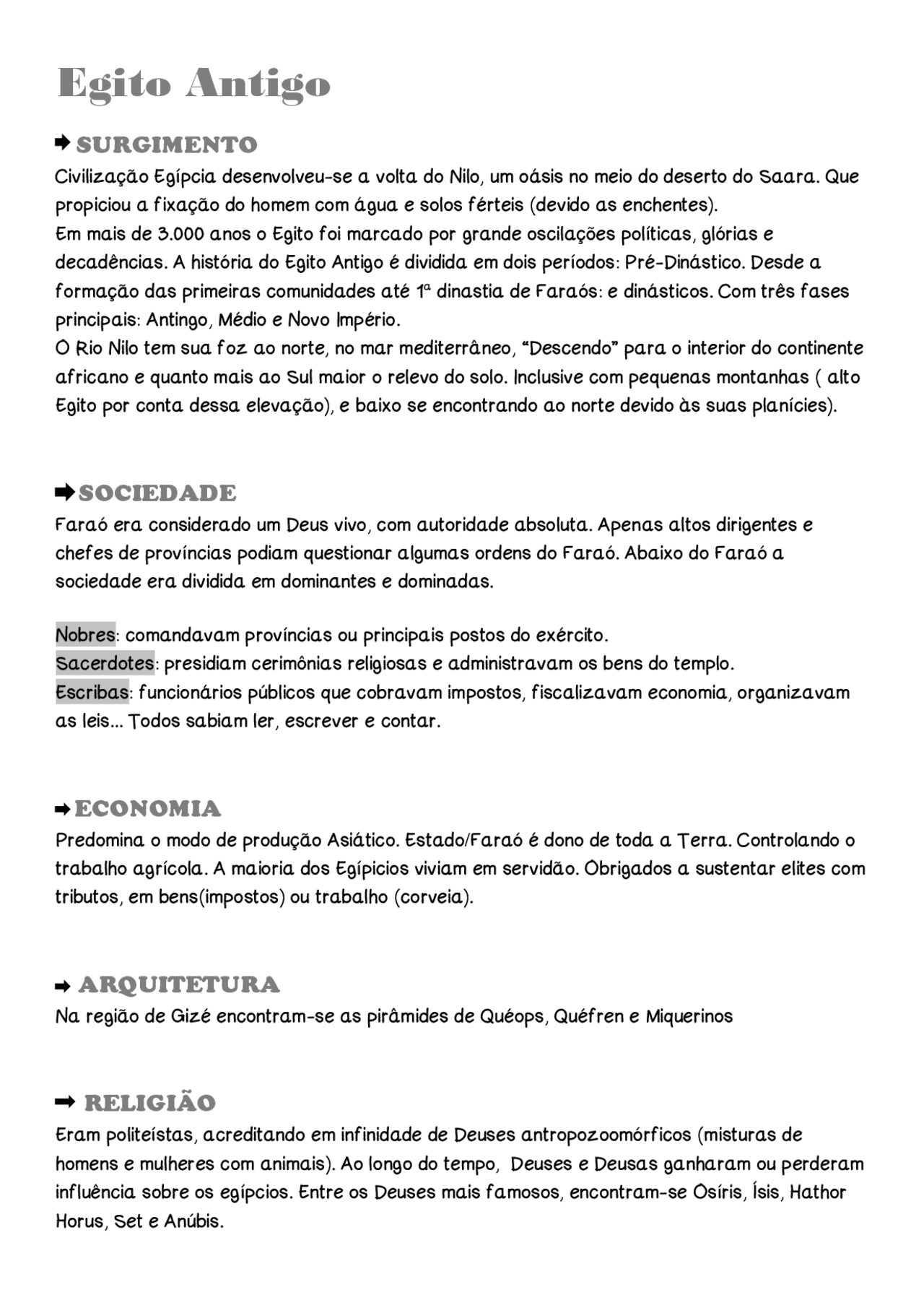 Egito Antigo Resumo Pdf Docsity Egito Antigo Resumo Pdf Docsity