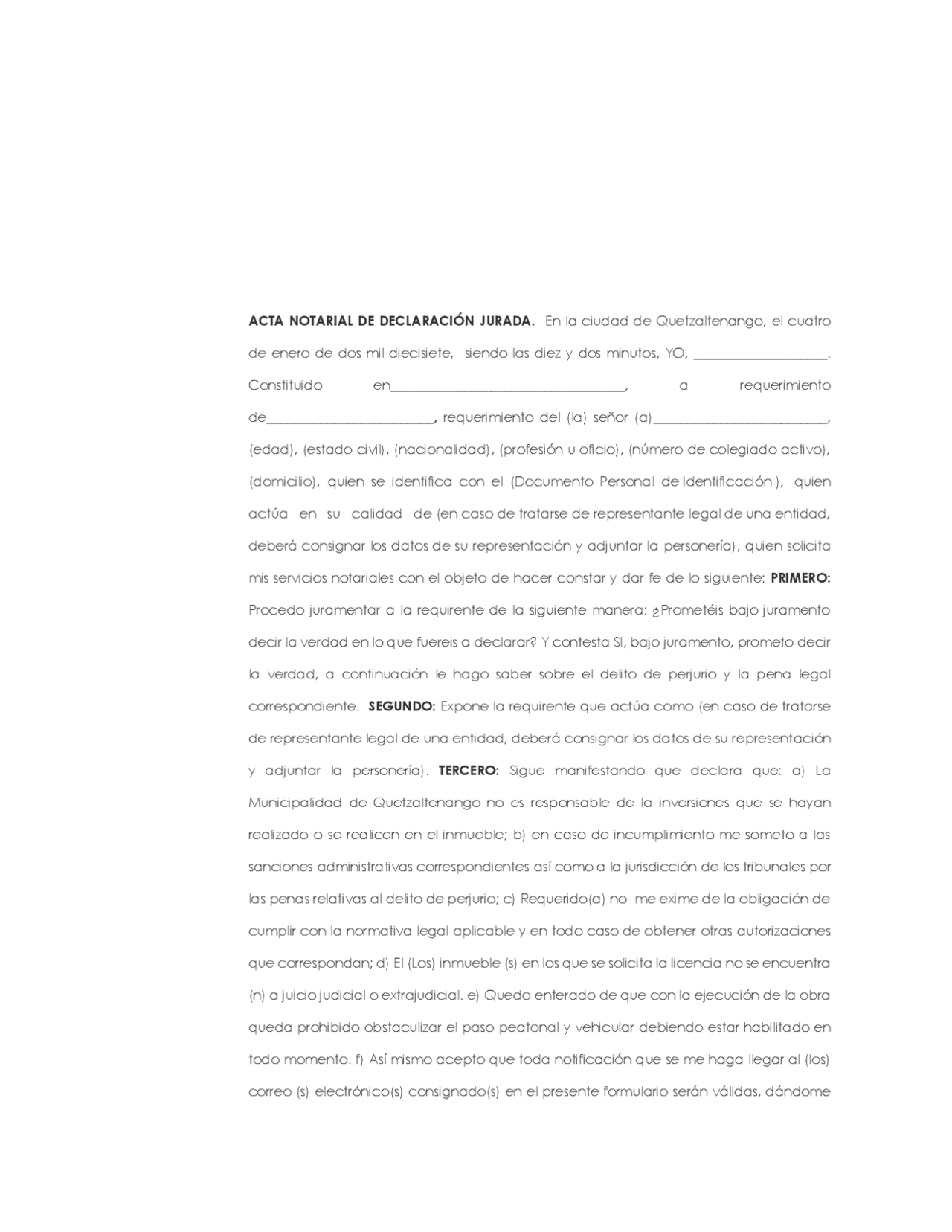 Declaracion jurada de compromiso Docsity Declaracion jurada de compromiso Docsity
