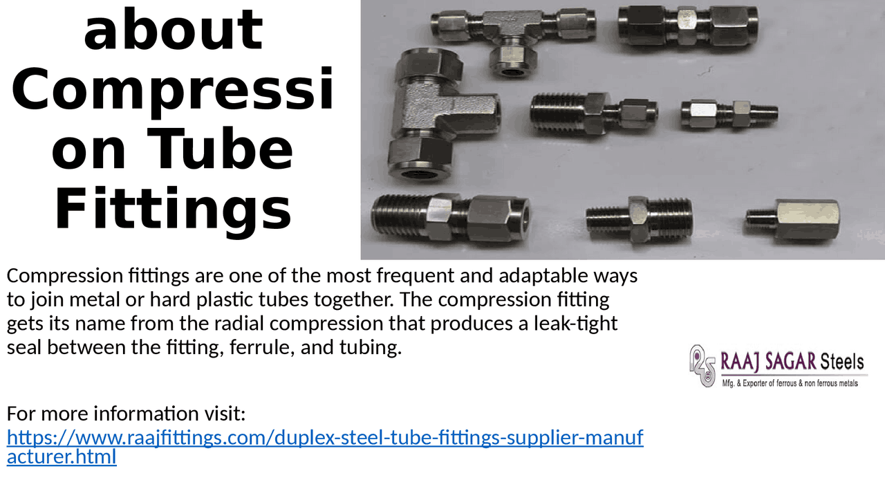 All you need to know about Compression Tube Fittings - Docsity