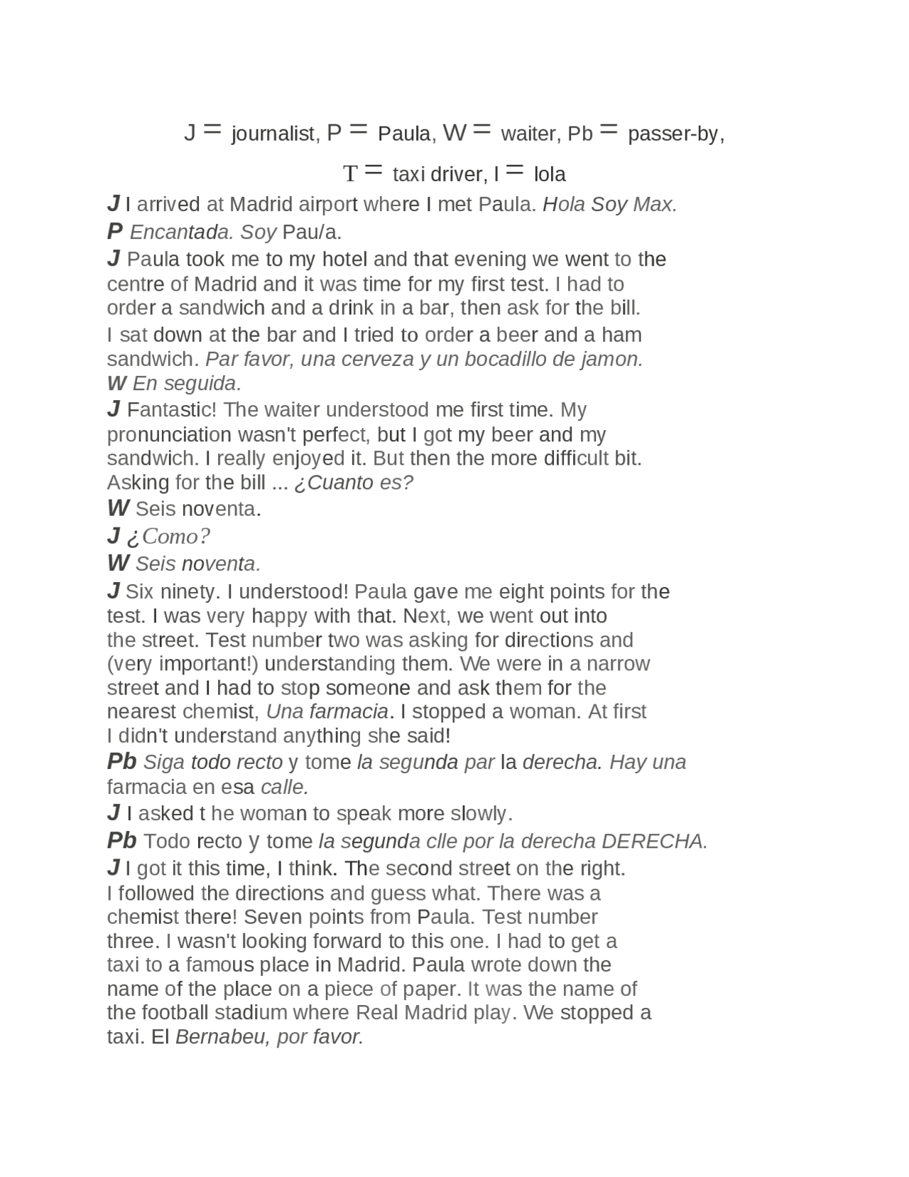 Práctica De Inglés para vet Docsity