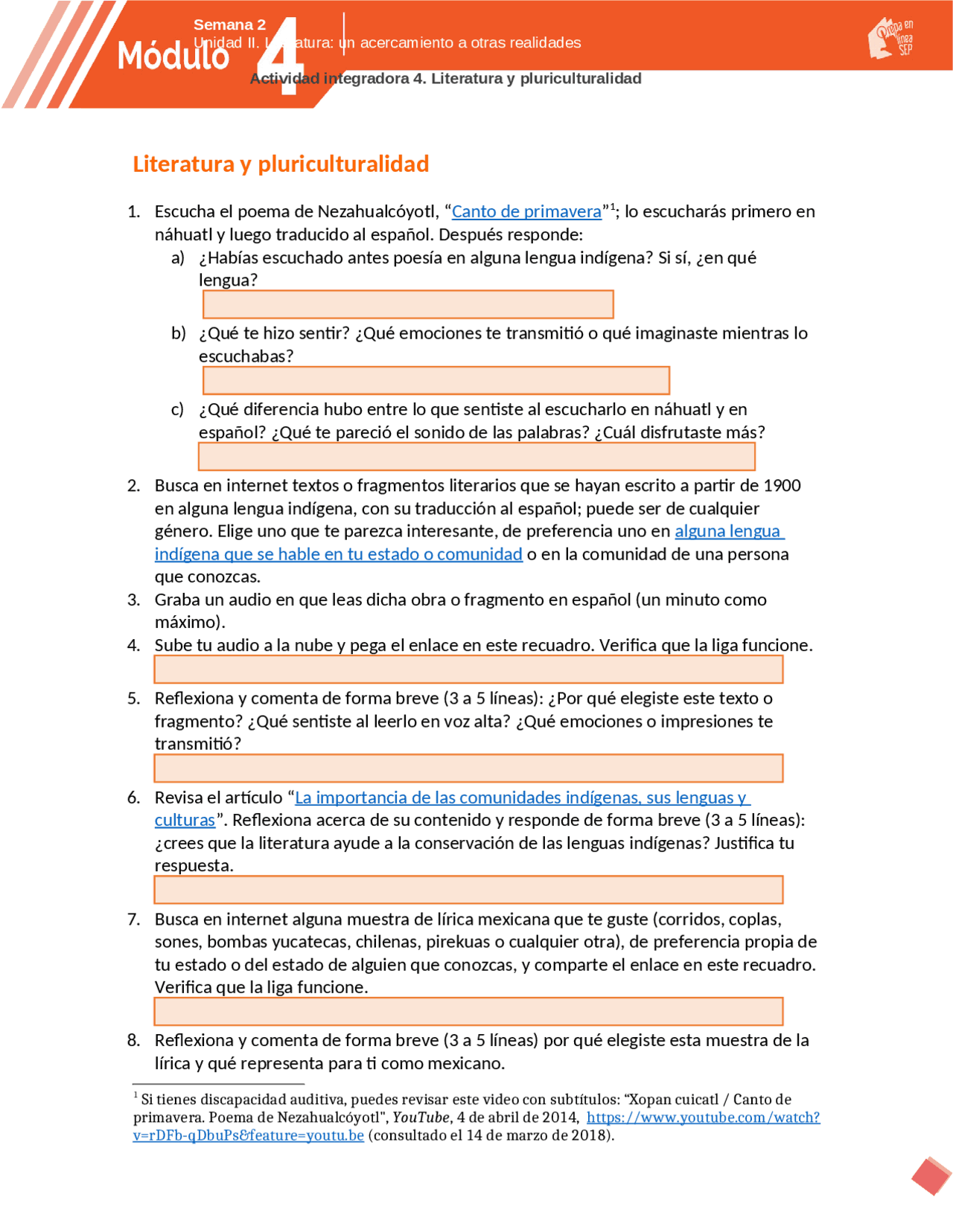 Modulo 4 Actividad 4 Prepa En Linea Sep Docsity