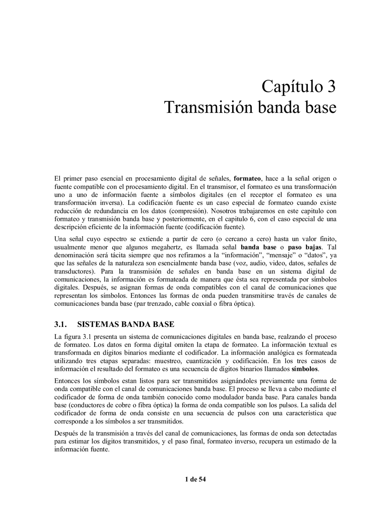 Transmisión banda base - Docsity