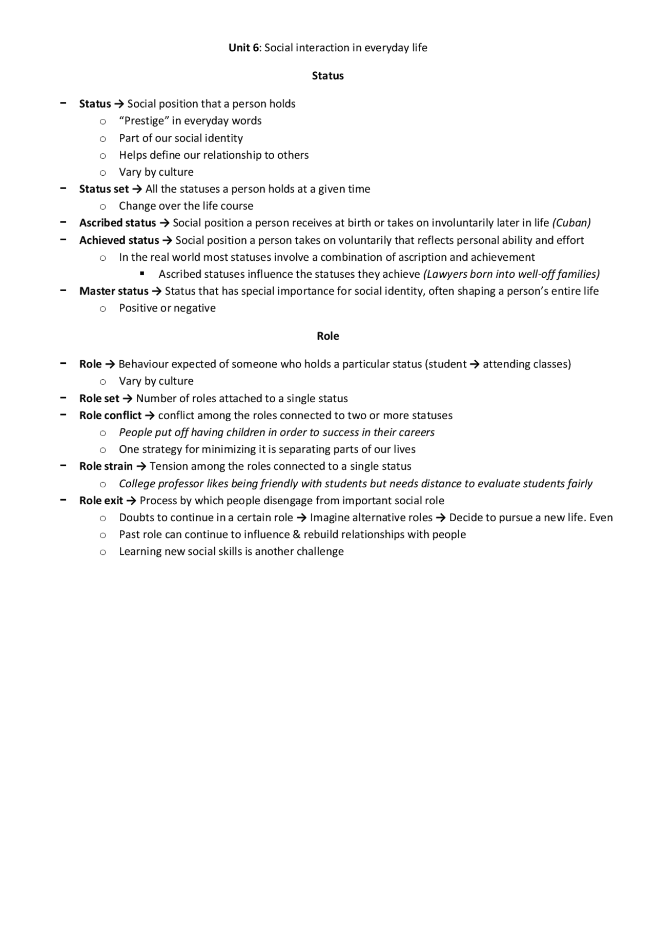 Tema 6 - Social interaction in everyday life | Apuntes de Sociología de ...