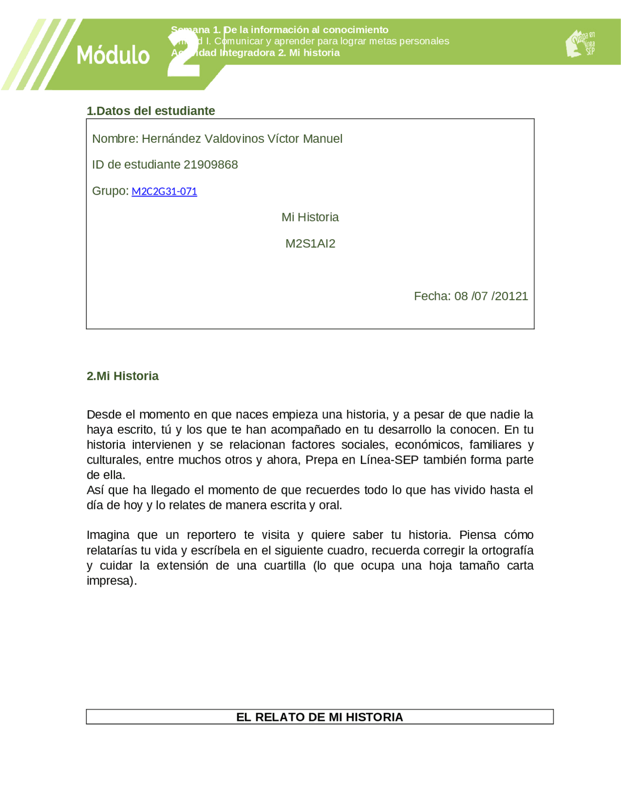 Modulo 2 Prepa En Linea Sep Docsity