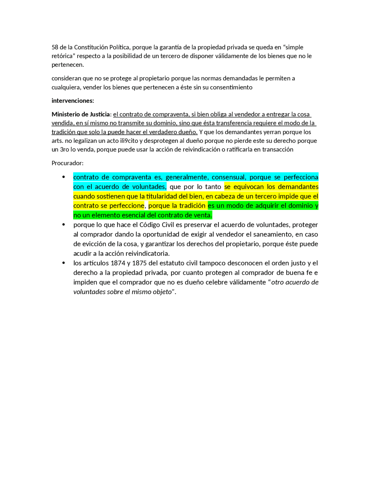 Sentencia C 174 de 2001 | Resúmenes de Derecho Civil | Docsity