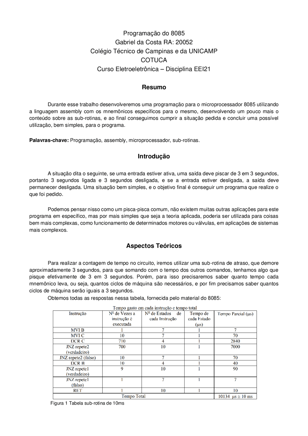 Sub Rotina PROGRAMAÇÃO 8085 SUB ROTINA - Docsity