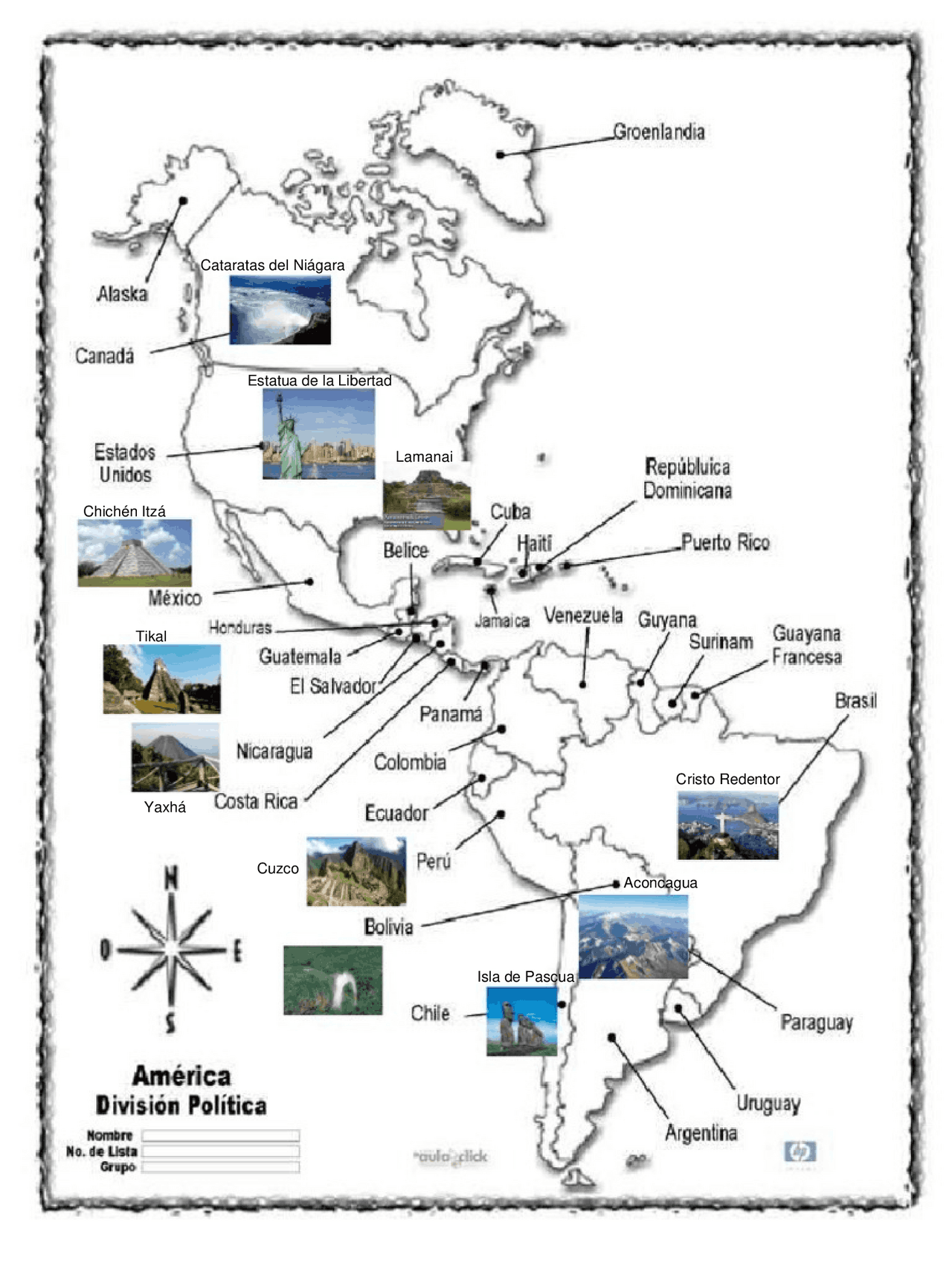 Turismo de América, lugares importantes y su ubicación en el mapa ...