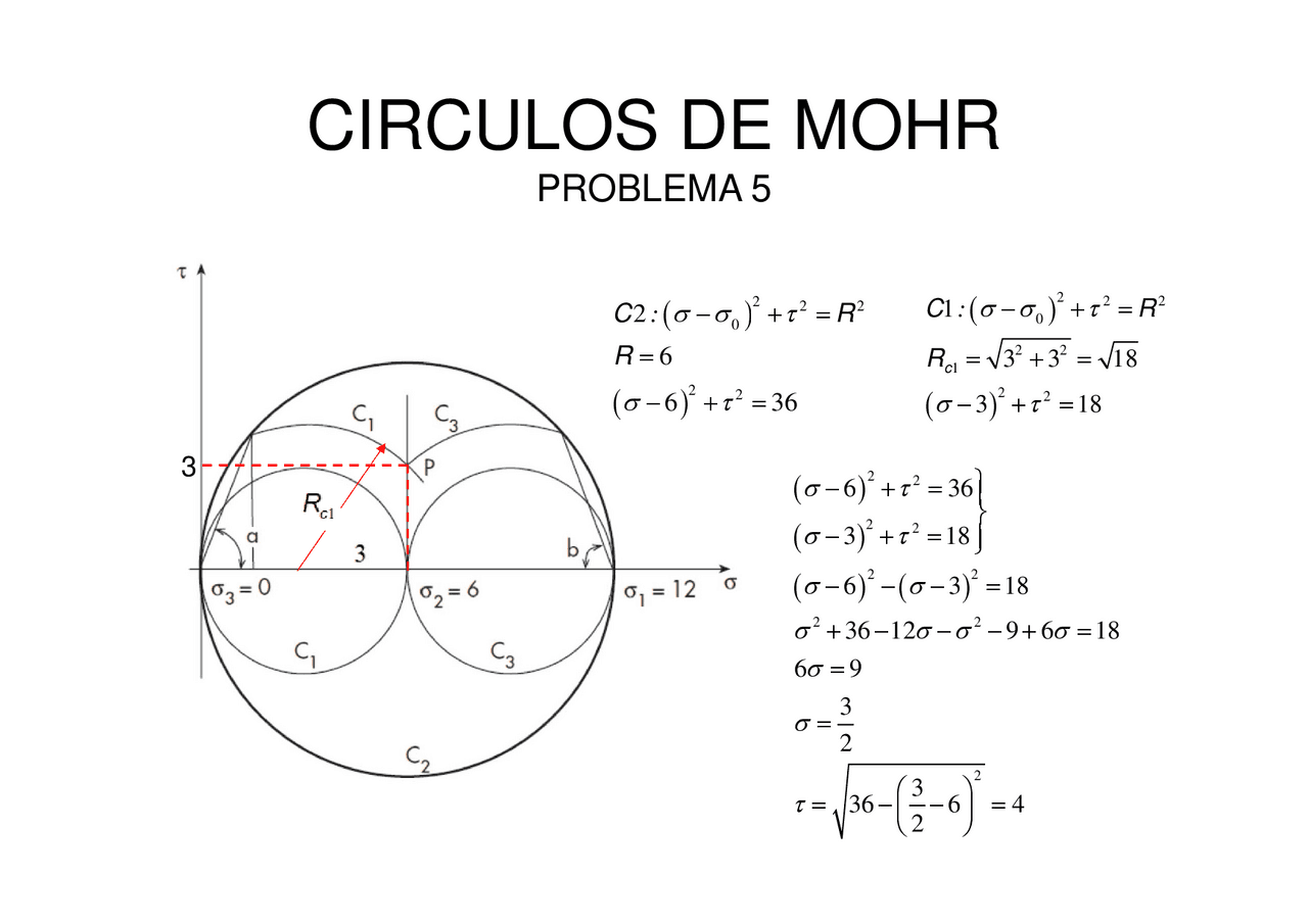 GRAFICO UTIL PARA HACER LOS CALCULOS PARA OBTENER EL CIRCULO DE MOHR ...