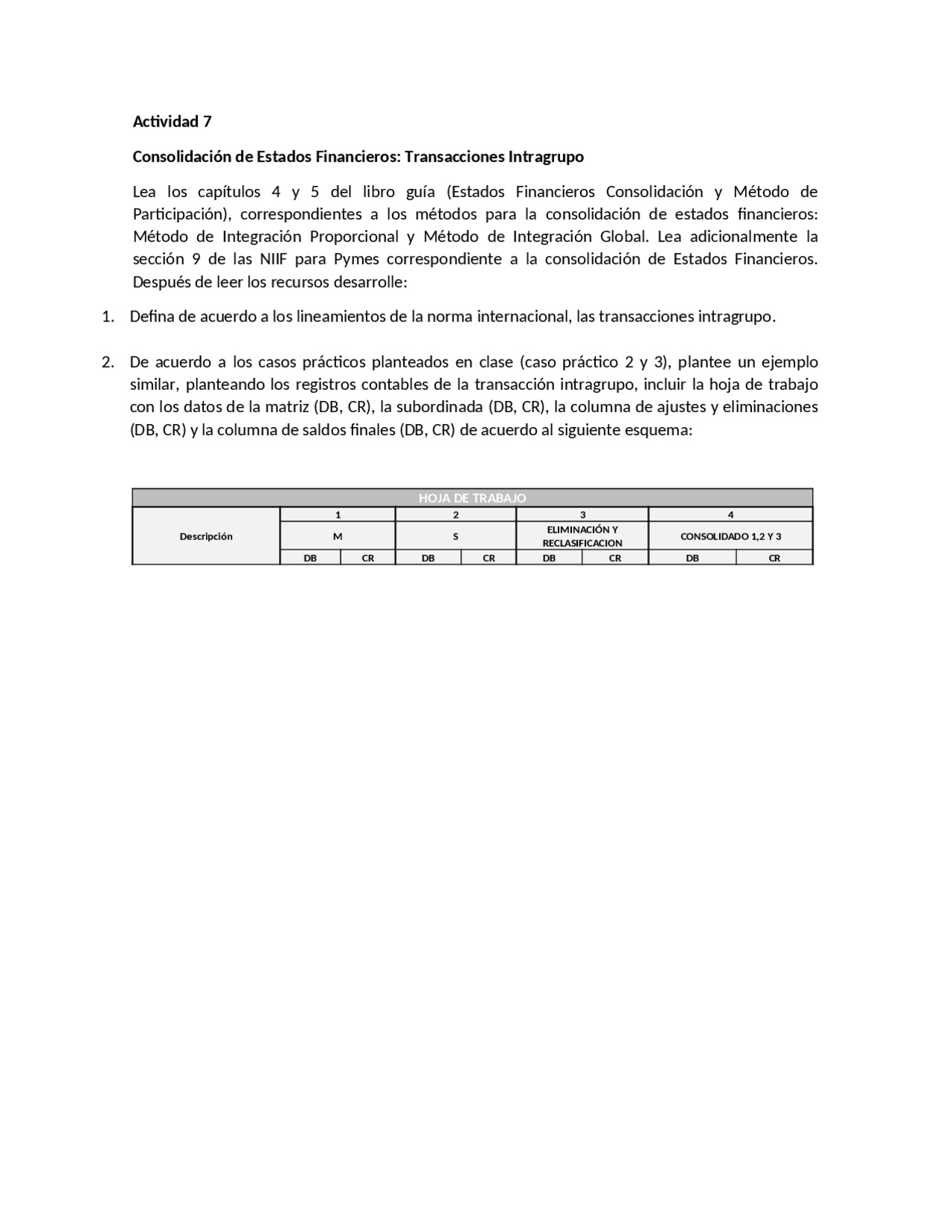 Actividad numero 7c - Docsity