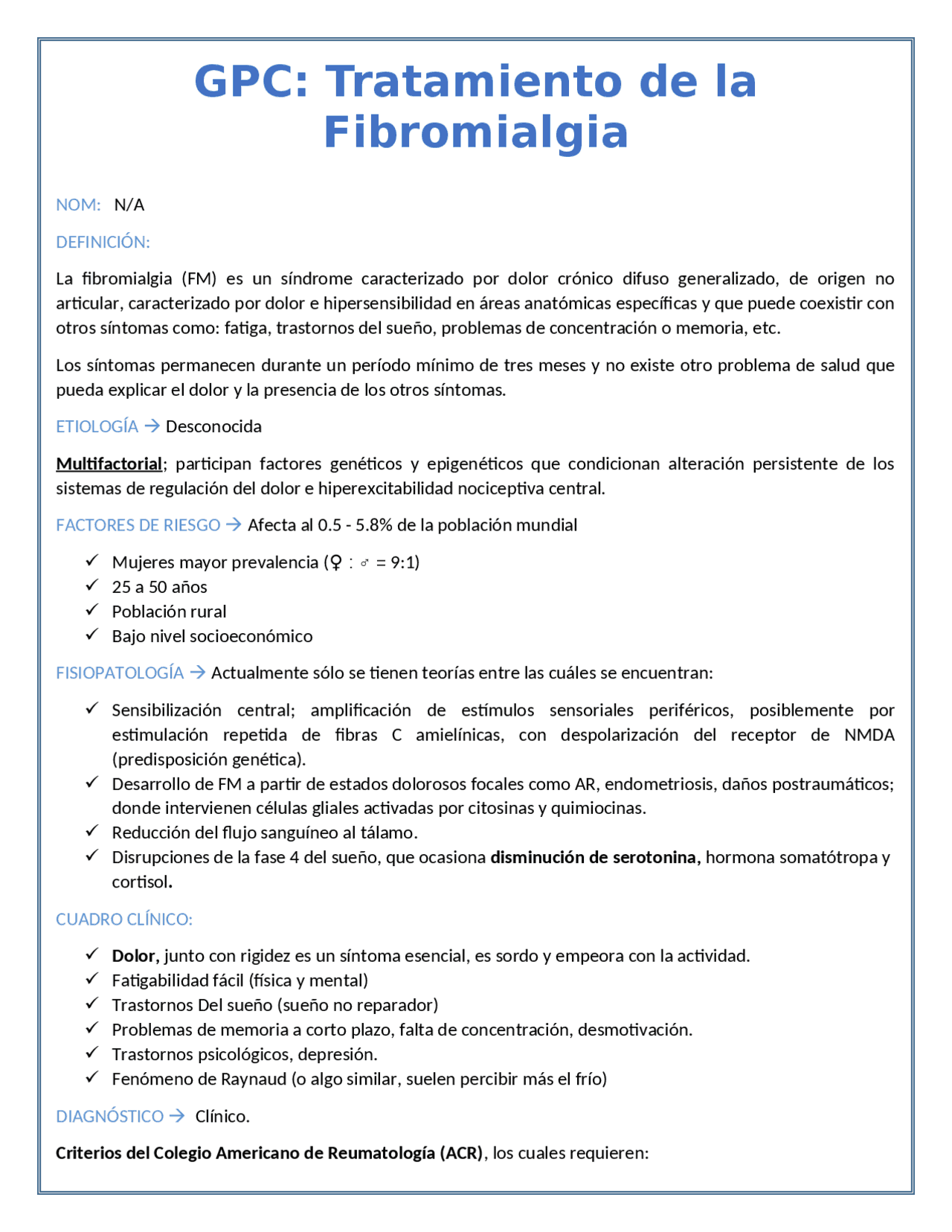 Fibromialgia Diagnóstico Y Tratamiento Docsity Fibromialgia Diagnóstico Y Tratamiento Docsity
