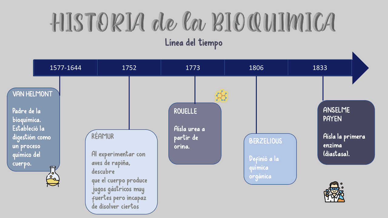 Linea Del Tiempo Sobre La Bioquimica - MXEDUSA