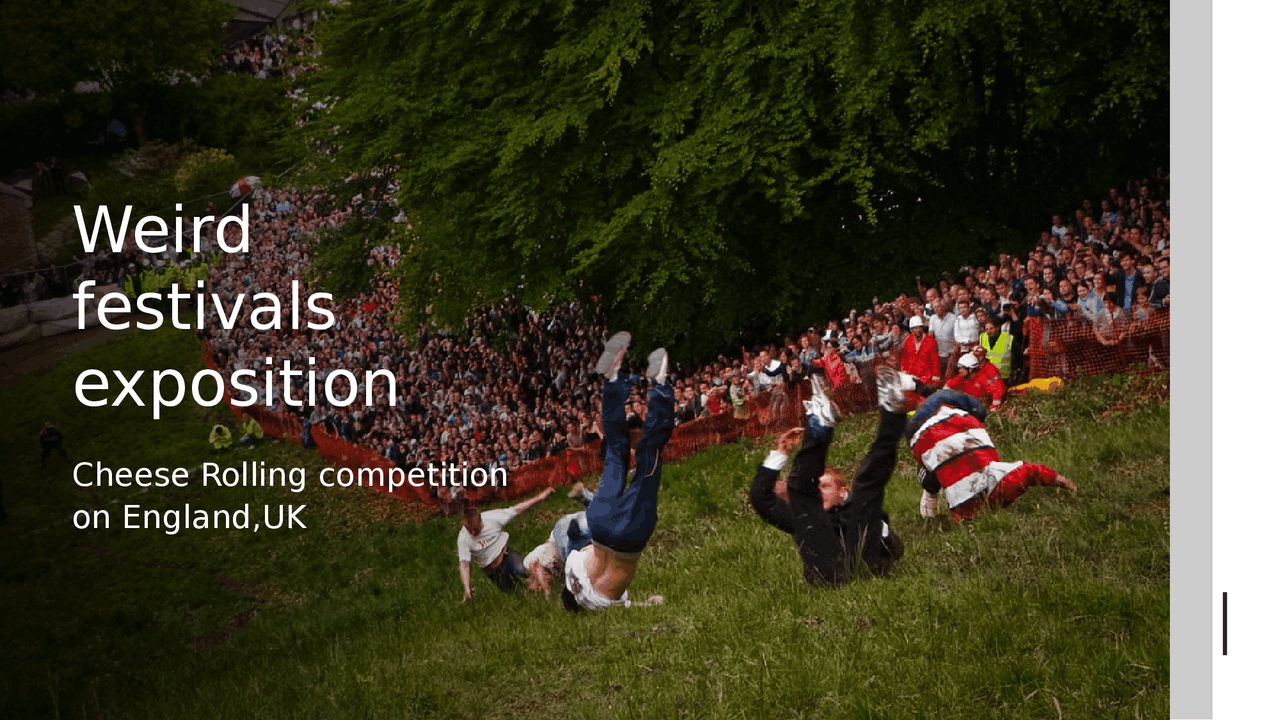 Cheese rolling competition - Docsity