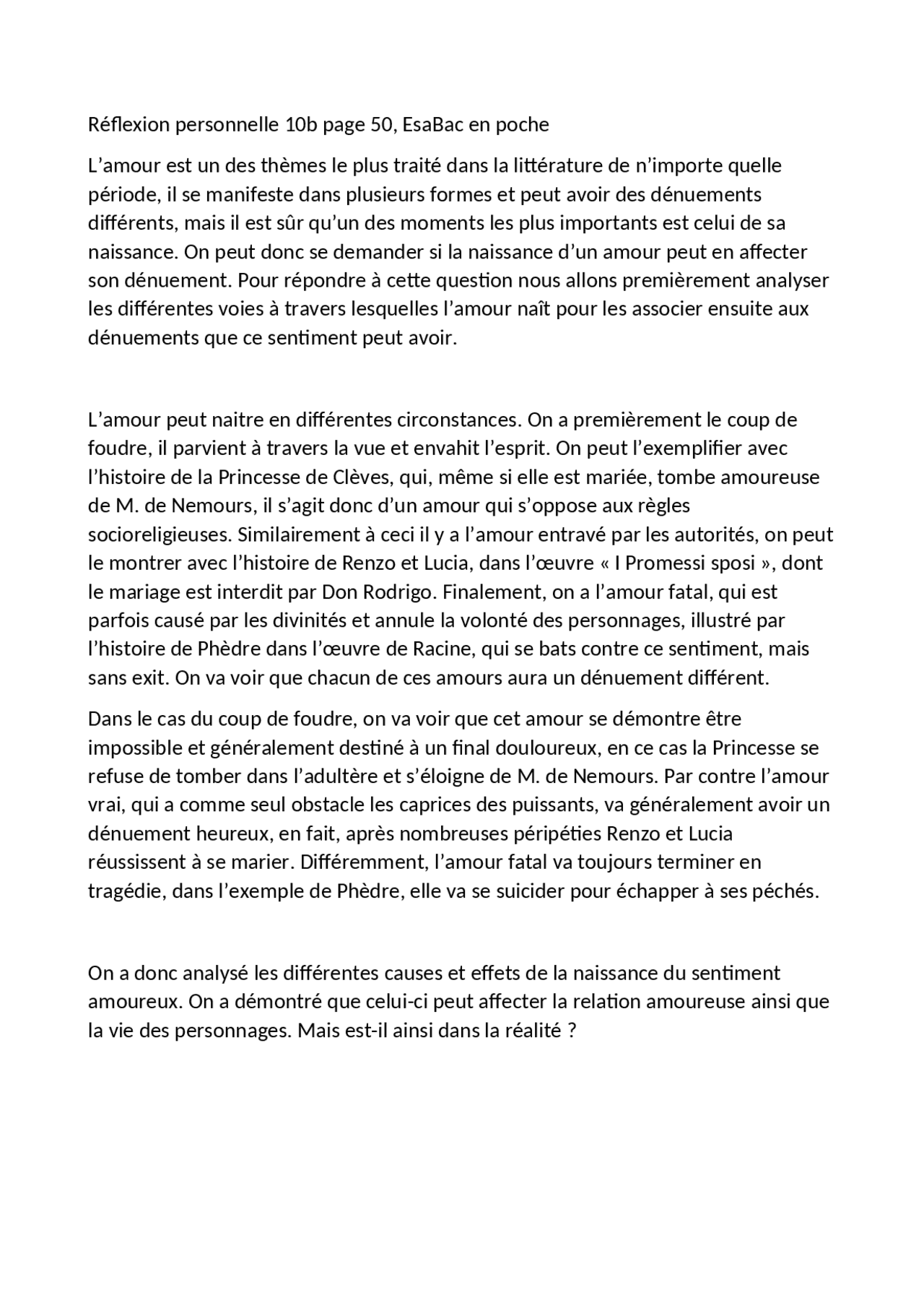 Reflexion Personnelle Sur Le Theme De L Amour Esabac En Poche Guide Progetti E Ricerche Di Francese Docsity Reflexion Personnelle Sur Le Theme De L Amour Esabac En Poche Guide Progetti E Ricerche Di Francese Docsity