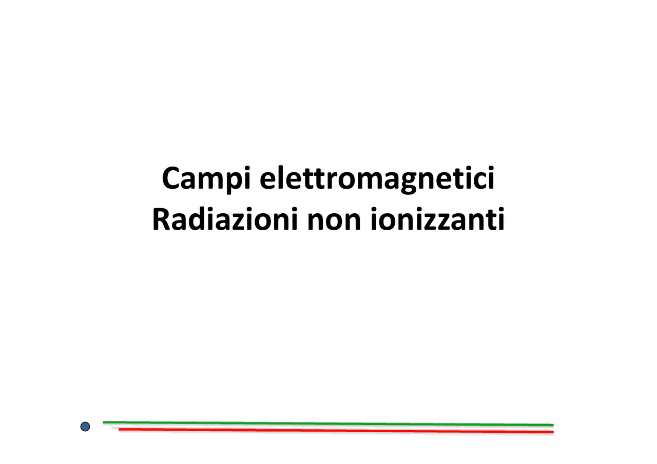 Campi Radiazioni non ionizzanti Docsity