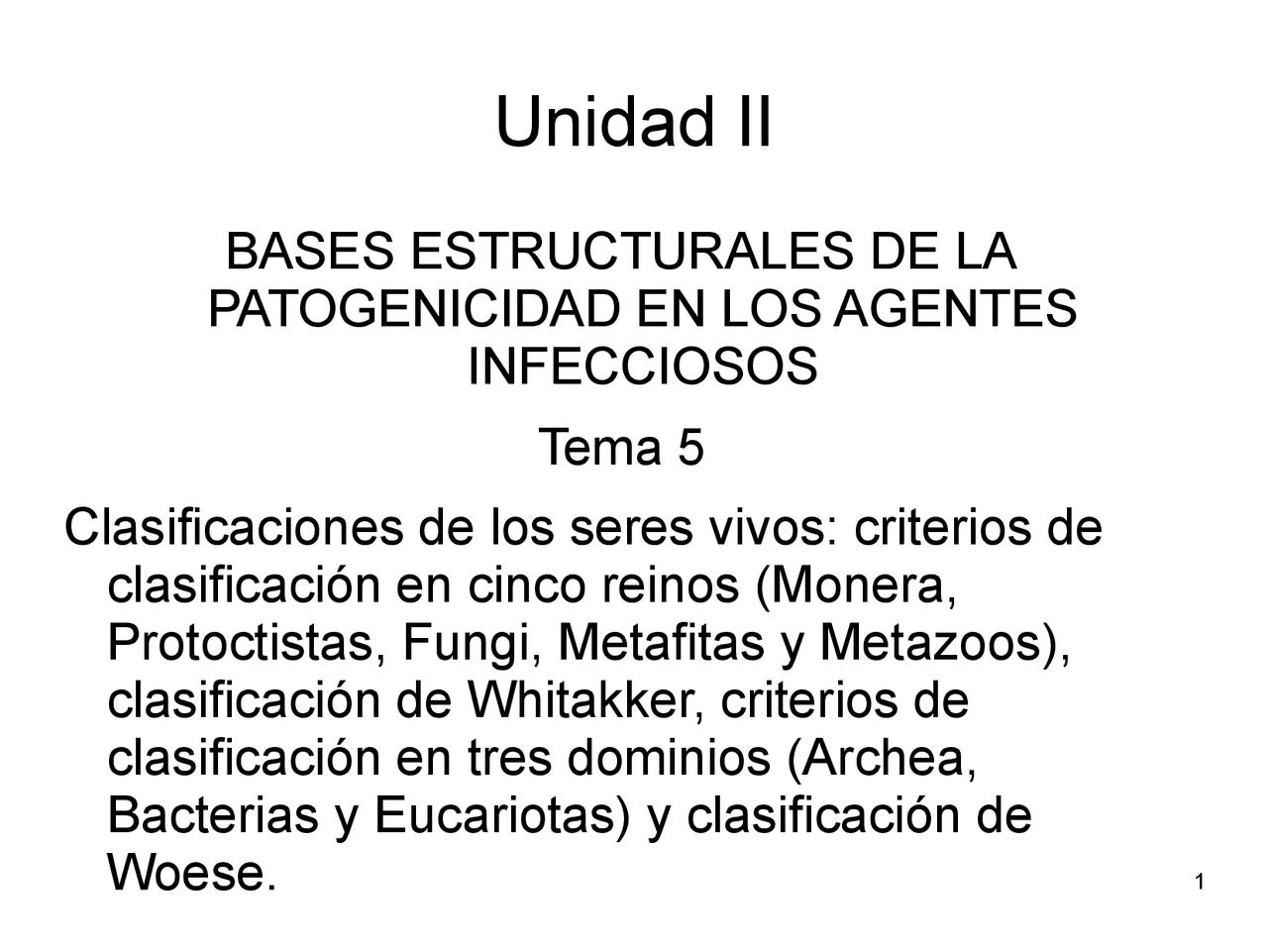 Clasificación de los Seres Vivos: Cinco Reinos, Dominios y Niveles de  Organización | Exams Nursing | Docsity