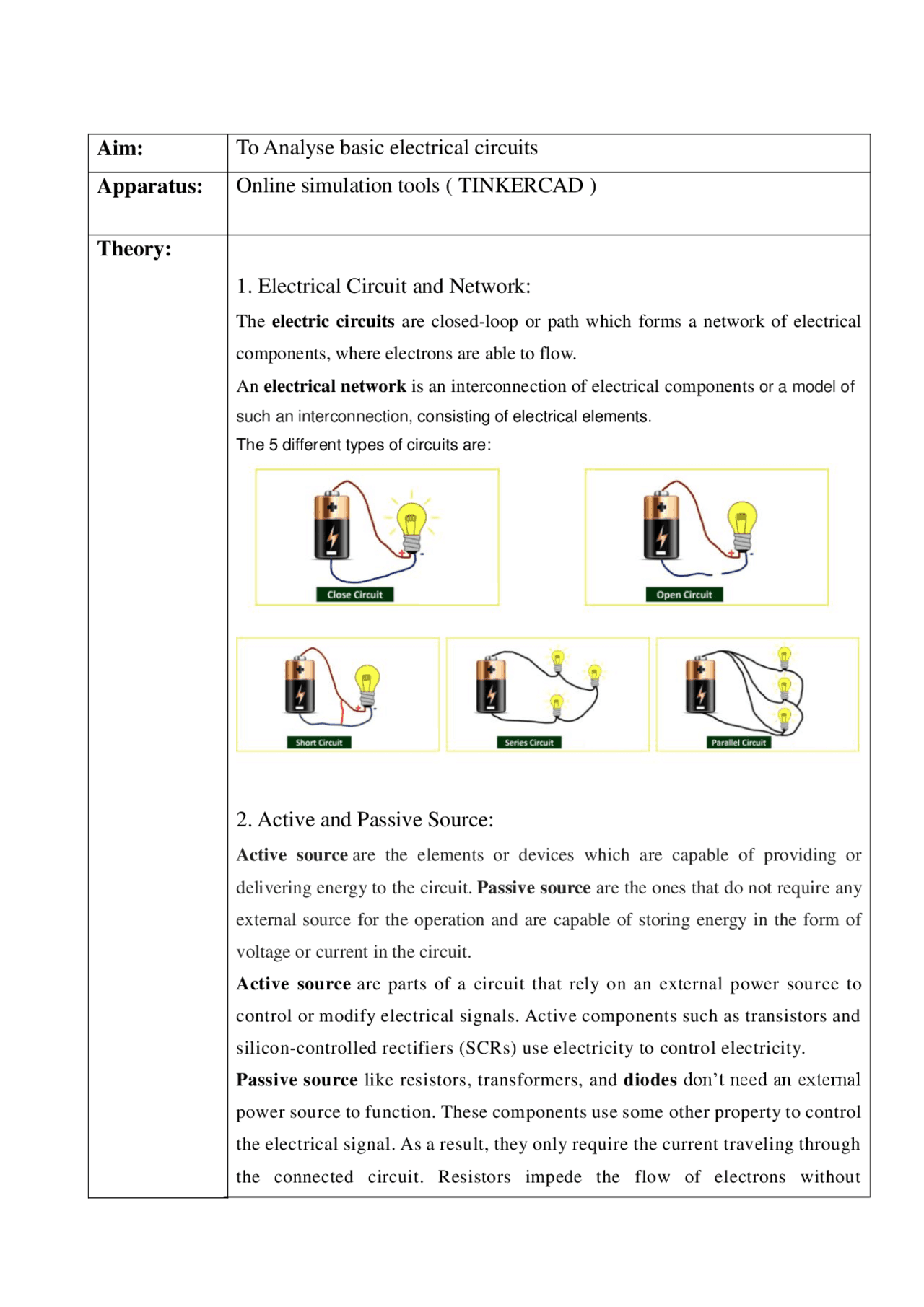 Electronics Engineering - LAB Experiments | SIMULATION BASED - Docsity