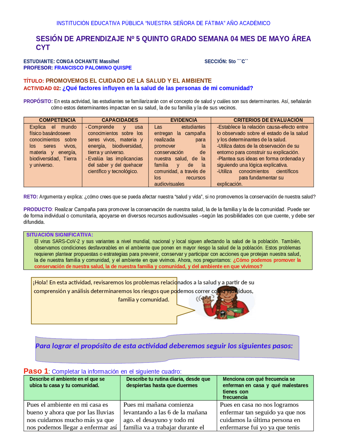 PROMOVEMOS EL CUIDADO DE LA SALUD Y EL AMBIENTE - Docsity