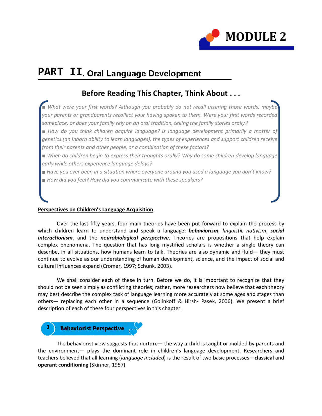Teaching English in the Elementary Grades - Docsity