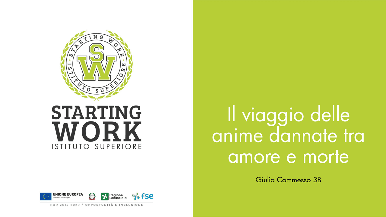 Terzo e quinto canto dell'Inferno di Dante Alighieri Diapositivas de